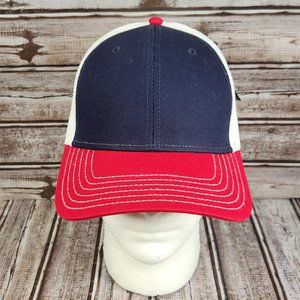CAP AMERICA Men's OSFA Snapback Mesh Baseball Cap Hat Red White Blue NWT NEW